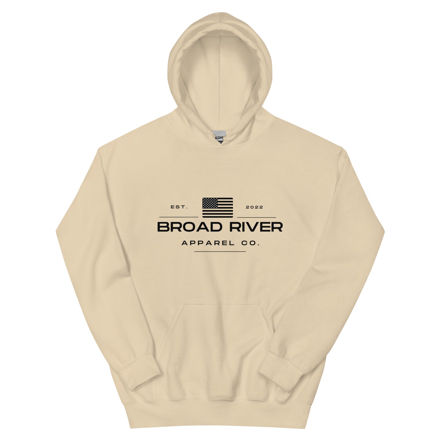 Broad River American Flag Logo Hoodie